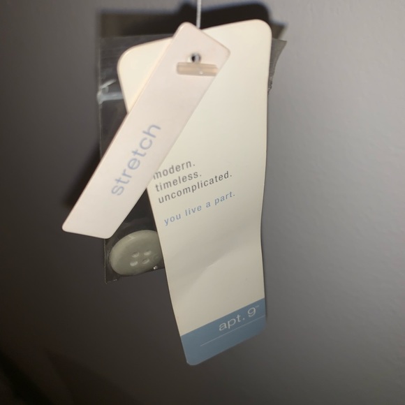 Kohl’s apt 9 pin striped grey suit/slacks - Picture 3 of 5